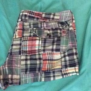 Plaid shorts